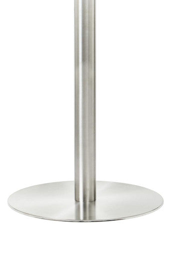 Metropolitan Round Silver Finish Dining Table