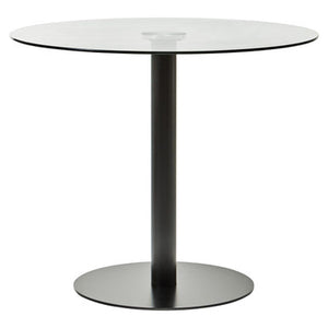 Metropolitan Round Matt Black Dining Table