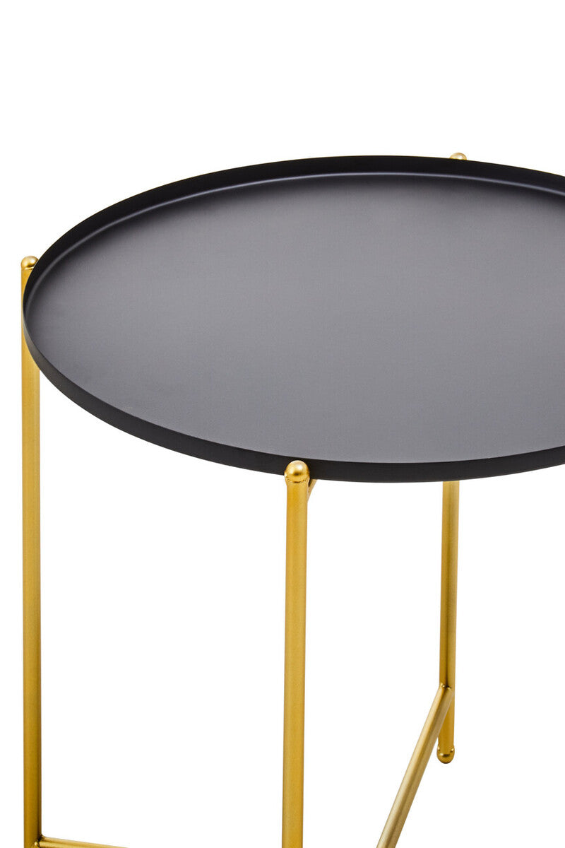 Trosa Black Top Side Table