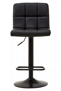 Baina Black Faux Leather Bar Chair