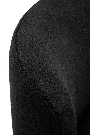 Montreal Black Boucle Effect Armless Lounge Chair - image 9