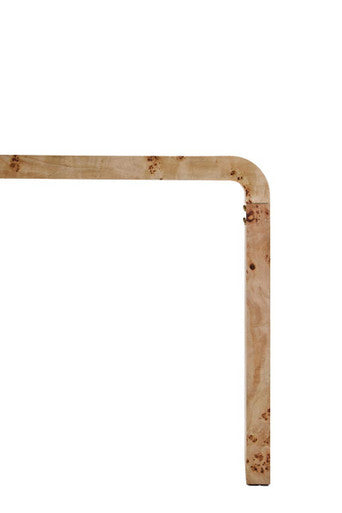 Mota Burl Wood Design Curved Console Table - Image 12