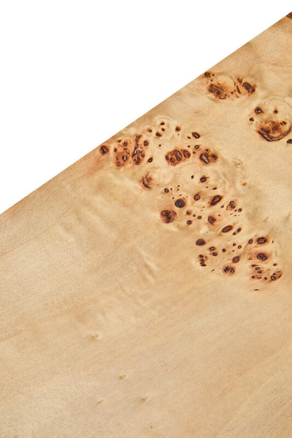 Mota Burl Wood Design Curved Console Table