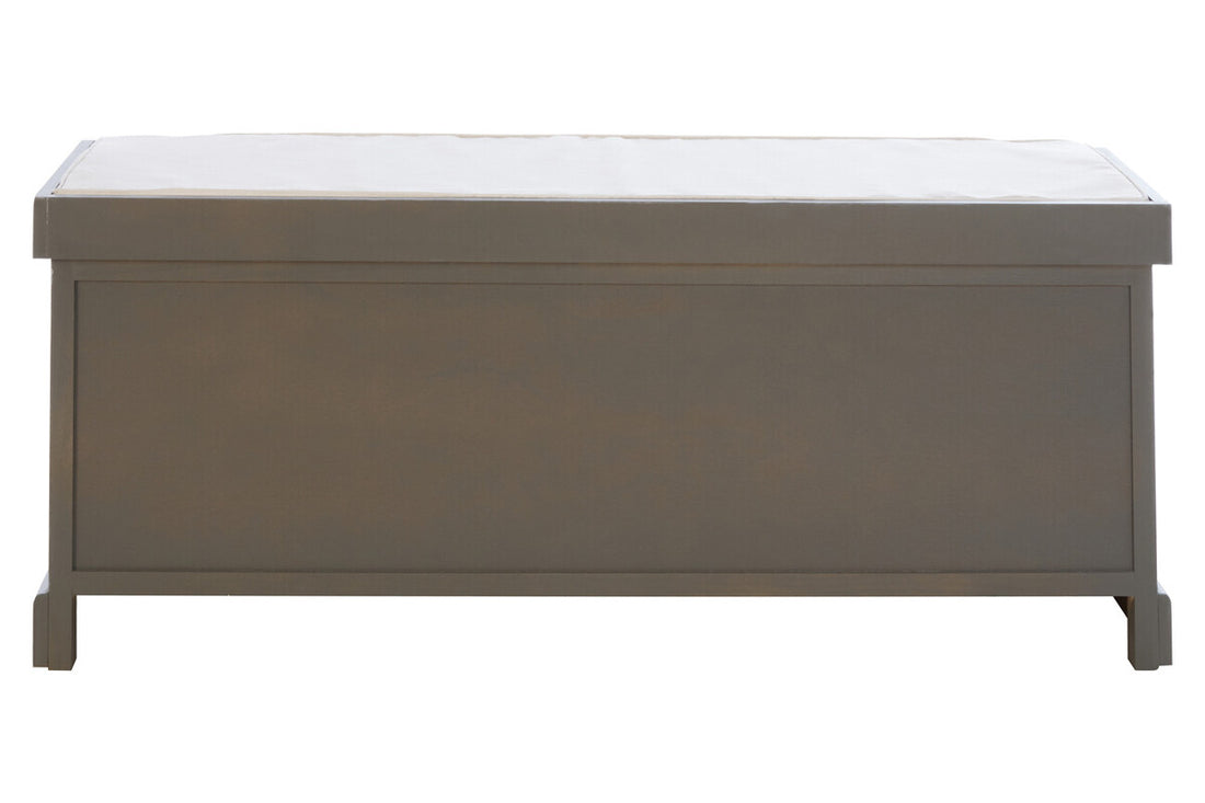 Heritage Grey Three Drawer Storage Bench with Cushion - Image 4