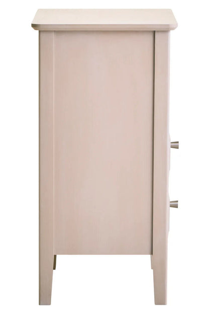 Heritage Two Drawer Taupe Wood Side Table