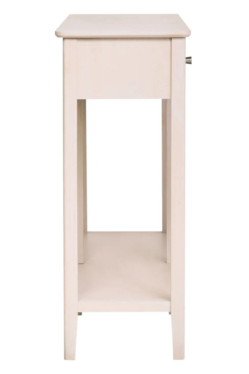 Heritage Two Drawer Taupe Wood Console Table