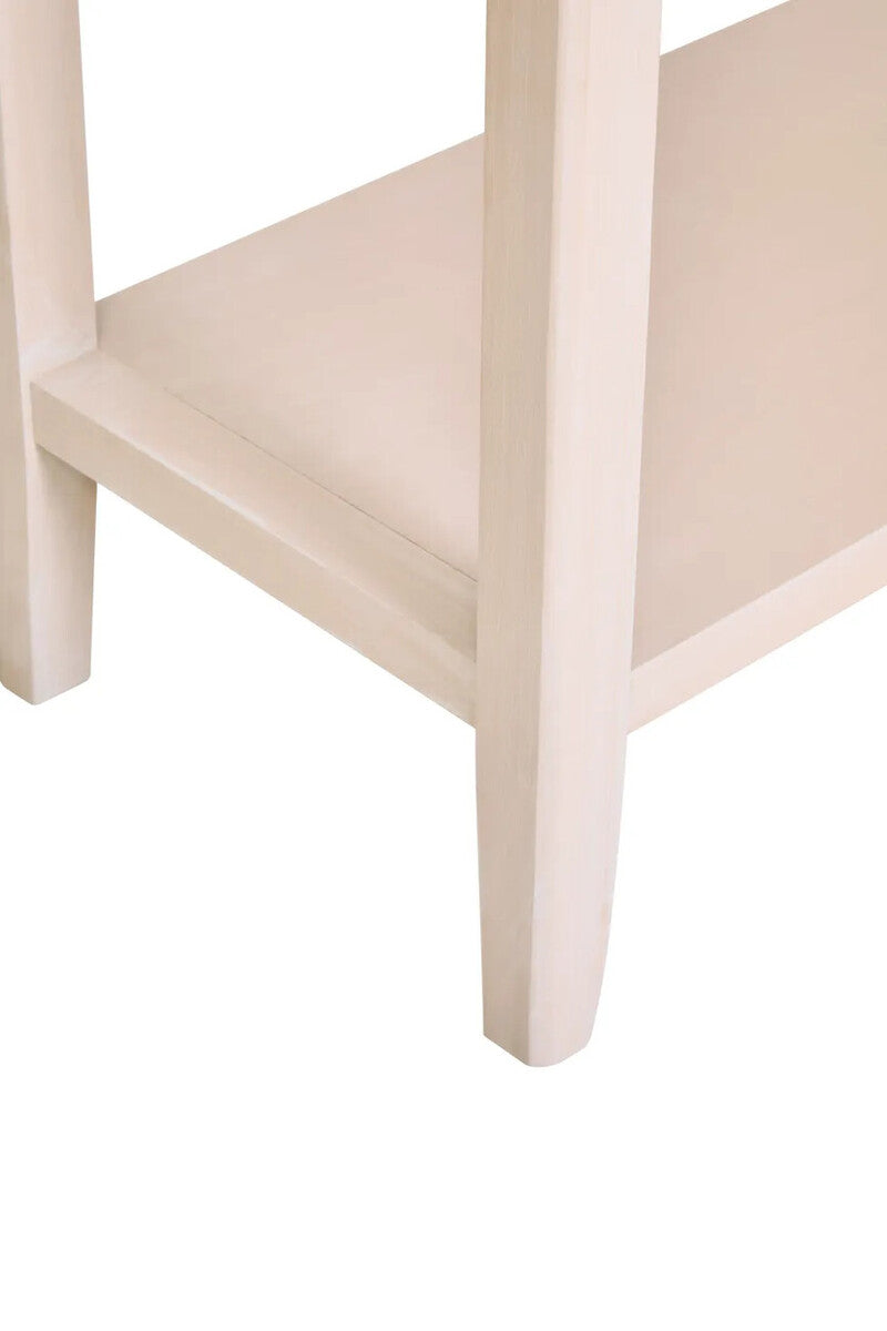 Heritage Two Drawer Taupe Wood Console Table