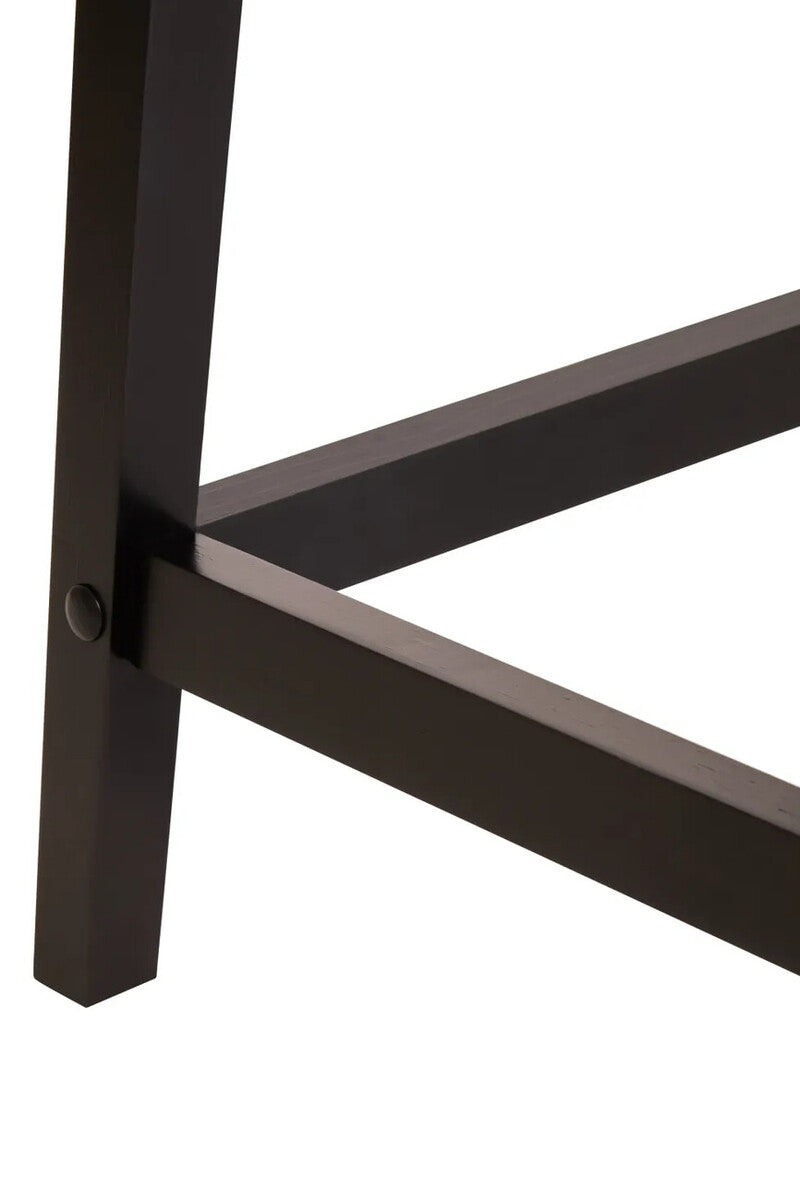 Heritage One Drawer Black Wood Finish Side Table