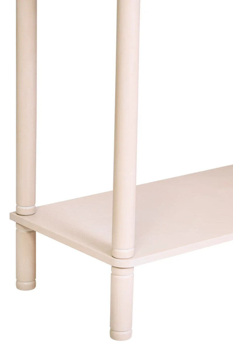 Heritage Two Drawer Reed Detail Taupe Wood Console Table