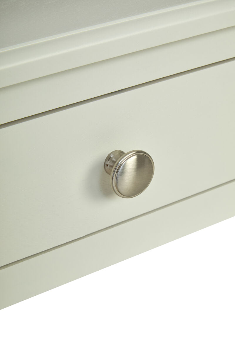 Heritage Ivory Wooden 2 Drawer Console Table with Bobble Legs