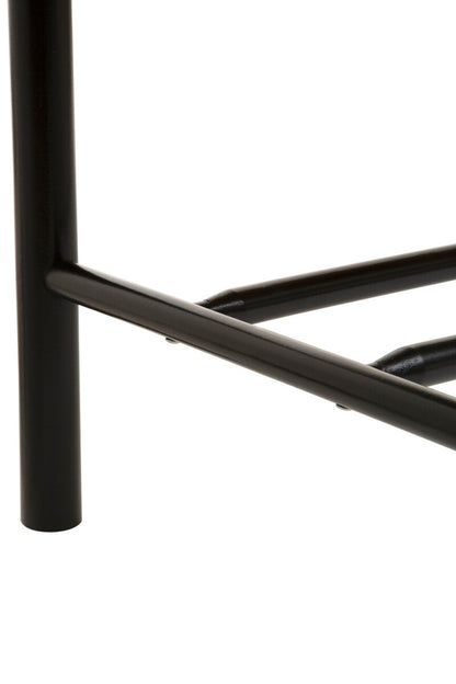 Bandar Natural Rope and Black Wood Bench