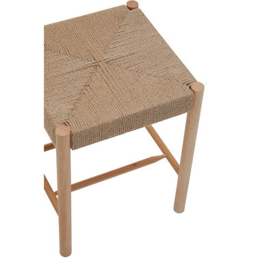 Bandar Natural Rope and Beechwood Stool