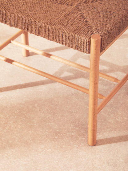 Bandar Small Natural Wood Bench