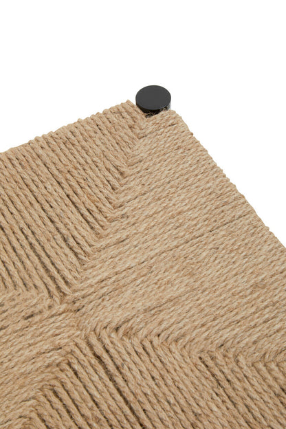 Bandar Rope Weave Bar Stool in Black