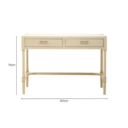 Ivory Desk with 2 Drawers | Heritage