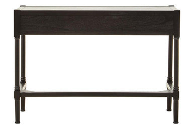 Heritage Two Drawer Black Finish Desk