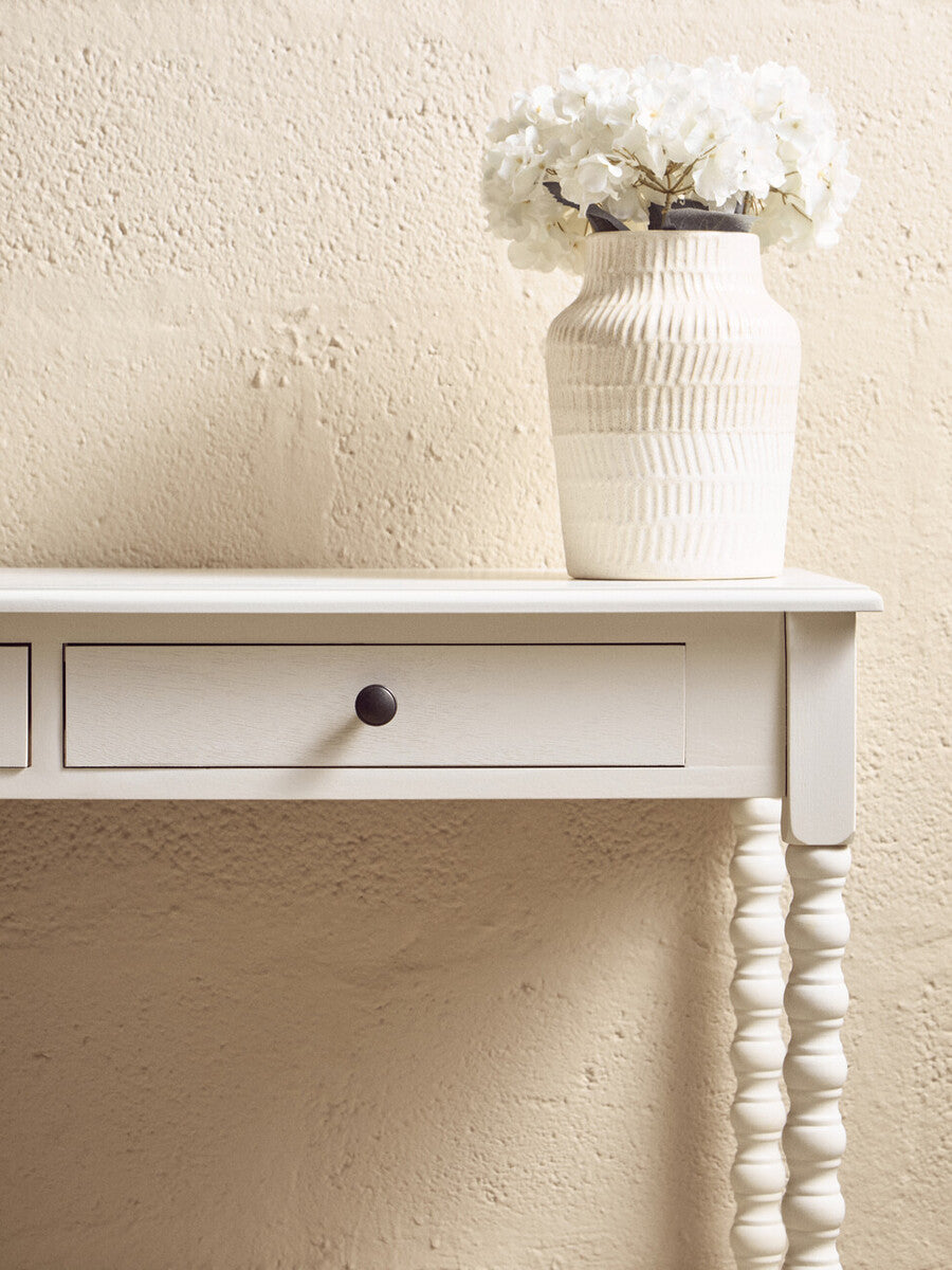 Heritage Two Drawer Ivory Desk - Image 4