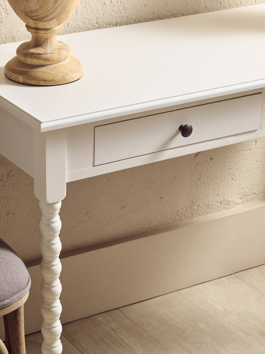 Heritage Two Drawer Ivory Desk - Image 5