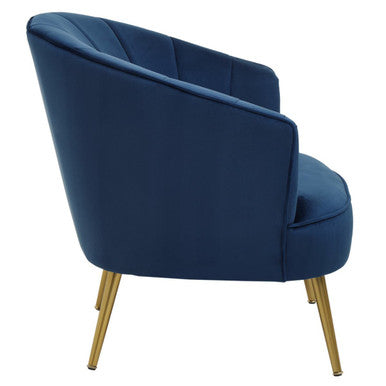 Yolanda Midnight Velvet Chair