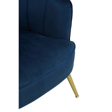 Yolanda Midnight Velvet Chair