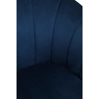 Yolanda Midnight Velvet Chair