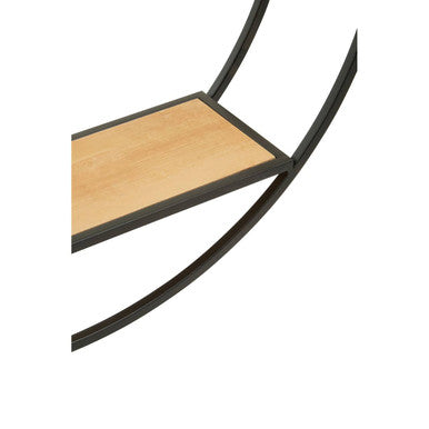 Mataram 3 Tier Round Metal Wall Shelf