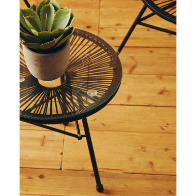 Miami Dual Tone Rattan 3 Piece Patio Set