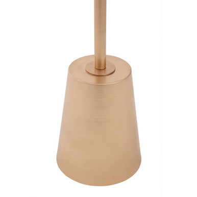 Avola White Marble Effect Top Gold Base Side Table