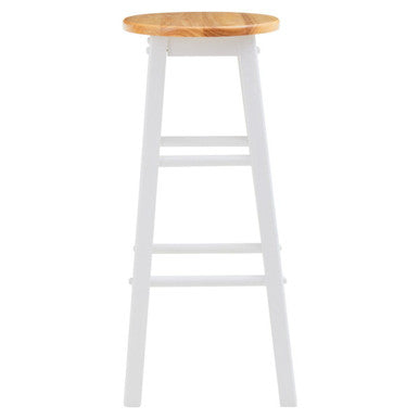 Chester White and Natural Wooden Kitchen or Bar Stool - image 11