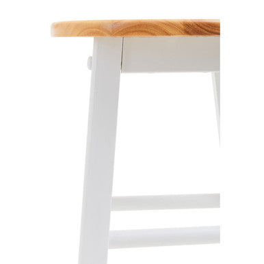 Chester White and Natural Wooden Kitchen or Bar Stool - image 10