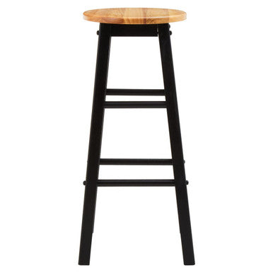 Chester Black and Natural Wood Kitchen or Bar Stool - image 11