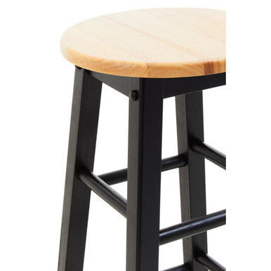 Chester Black and Natural Wood Kitchen or Bar Stool - image 7