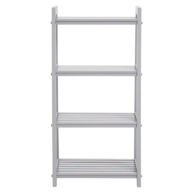 Chester Wood Four Tier Grey Shelf Unit