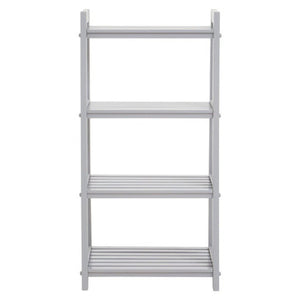 Chester Wood Four Tier Grey Shelf Unit