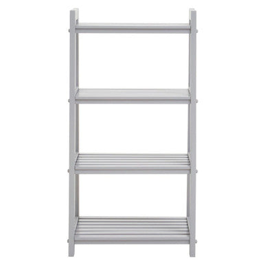 Chester Wood Four Tier Grey Shelf Unit