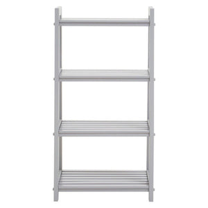 Chester Grey Wood Four Tier Shelf Unit