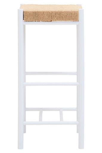 Bandar Natural Rope and White Bar Stool - Image 9