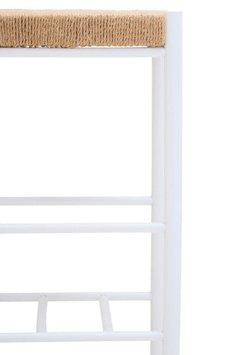 Bandar Natural Rope and White Bar Stool - Image 11