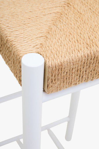 Bandar Natural Rope and White Bar Stool - Image 12