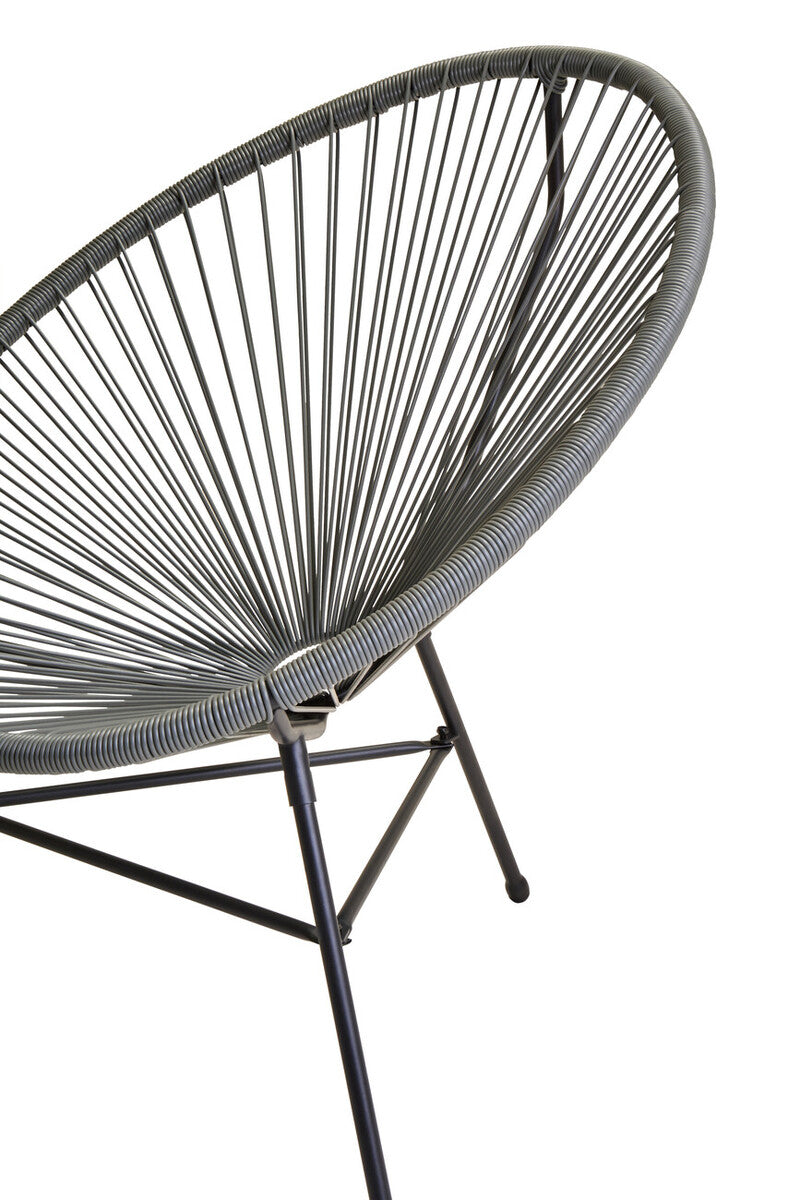 Miami Grey 3 Piece Rattan Patio Set - Image 6