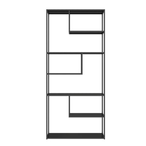 Acero Black Finish Metal 5 Tier Shelf Unit