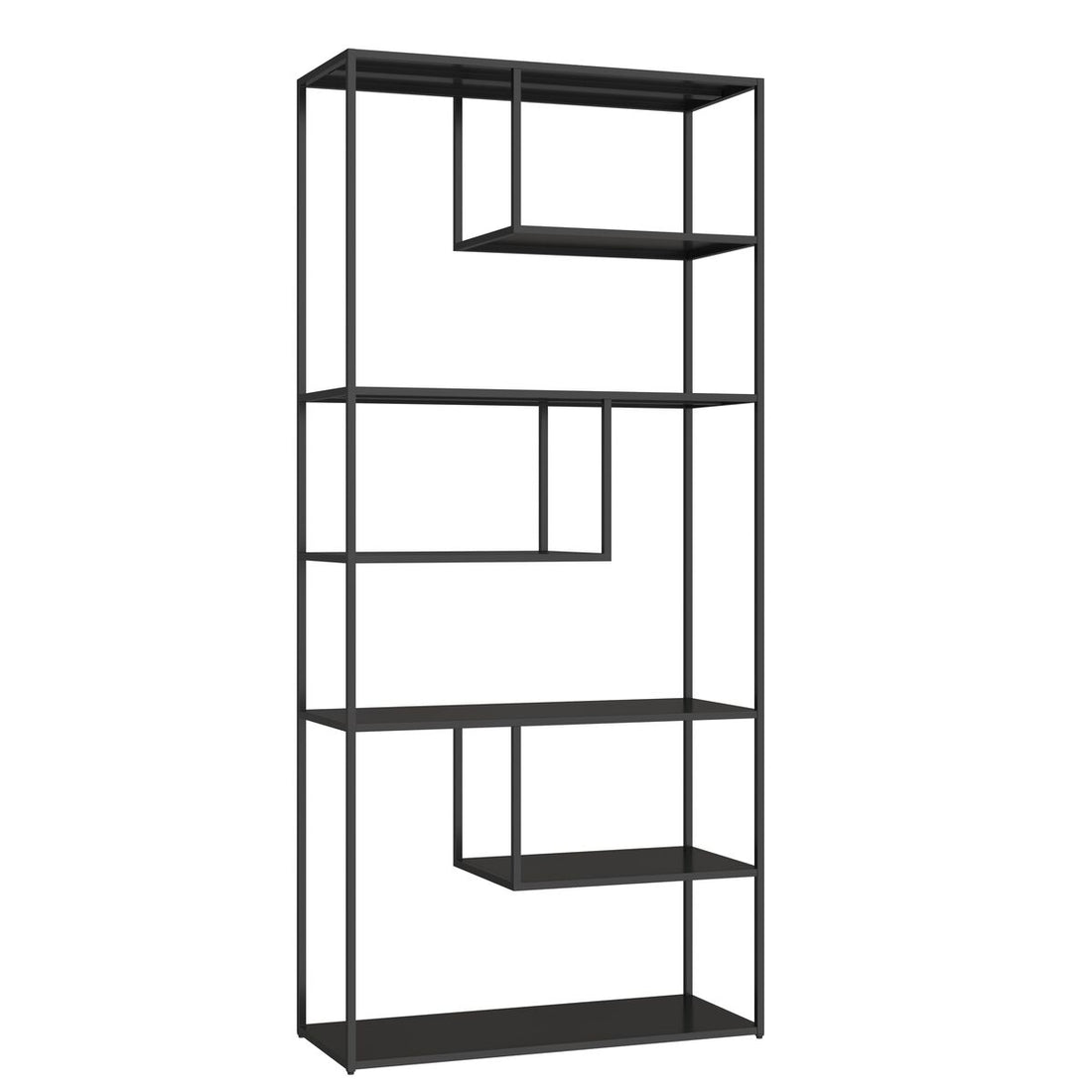 Acero Black Metal Multi Tier Shelving Unit