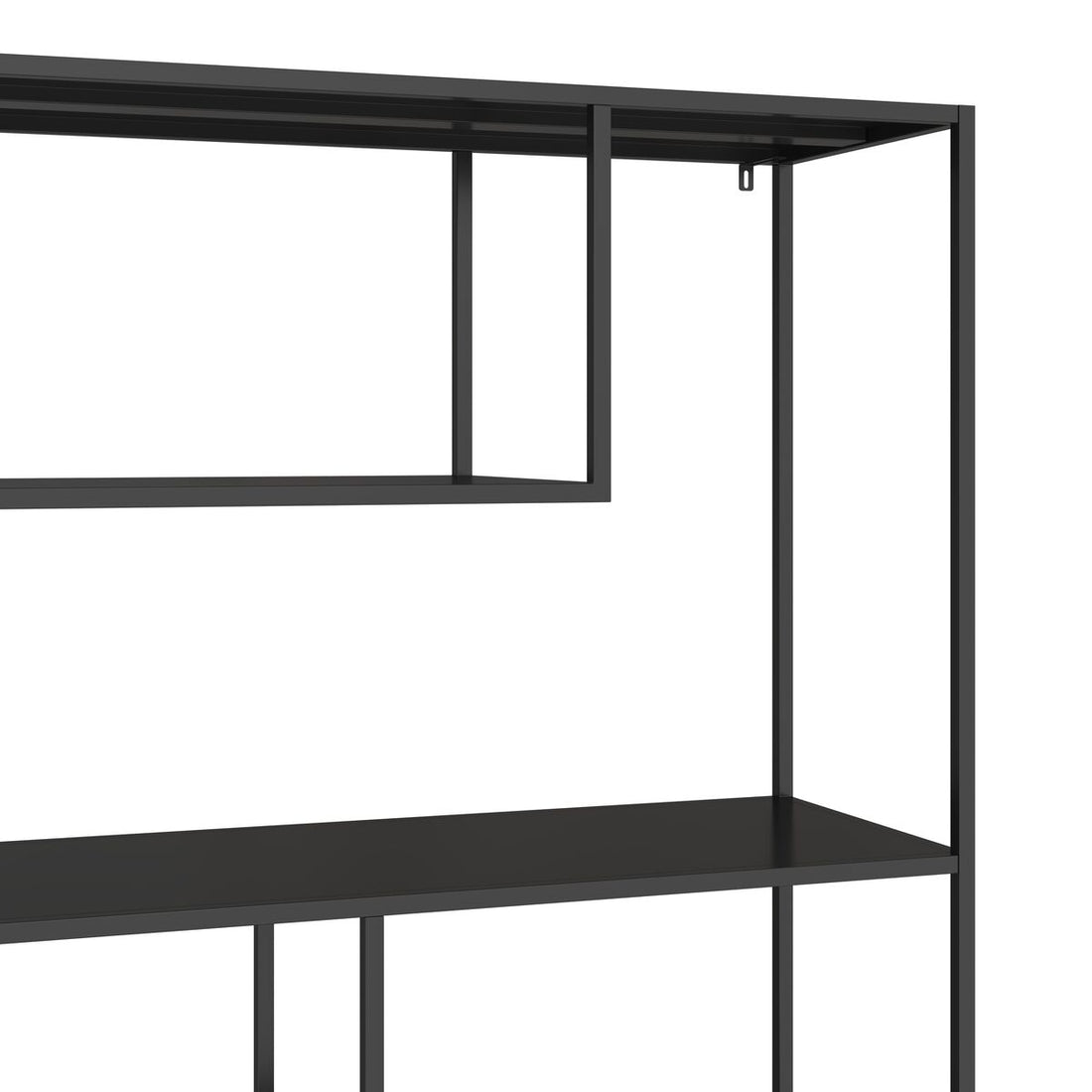Acero Black Metal Multi Tier Shelving Unit