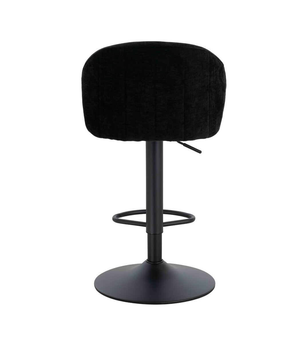 Maxwell Set of 2 Black Textured Fabric Curved Bar Chairs - Image 6