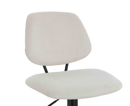 Maxwell Set of 2 Beige Textured Fabric Bar Chairs - Image 6