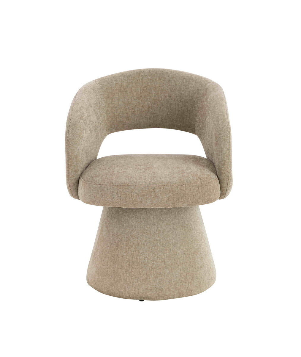 Maxwell Stone Fabric Curved Accent Ã‚Â Dining Chair - Image 6