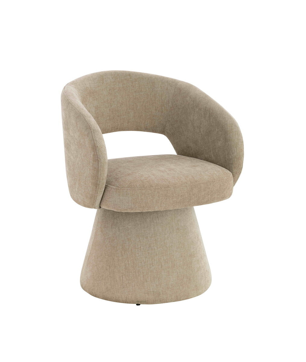 Maxwell Stone Fabric Curved Accent Ã‚Â Dining Chair - Image 2