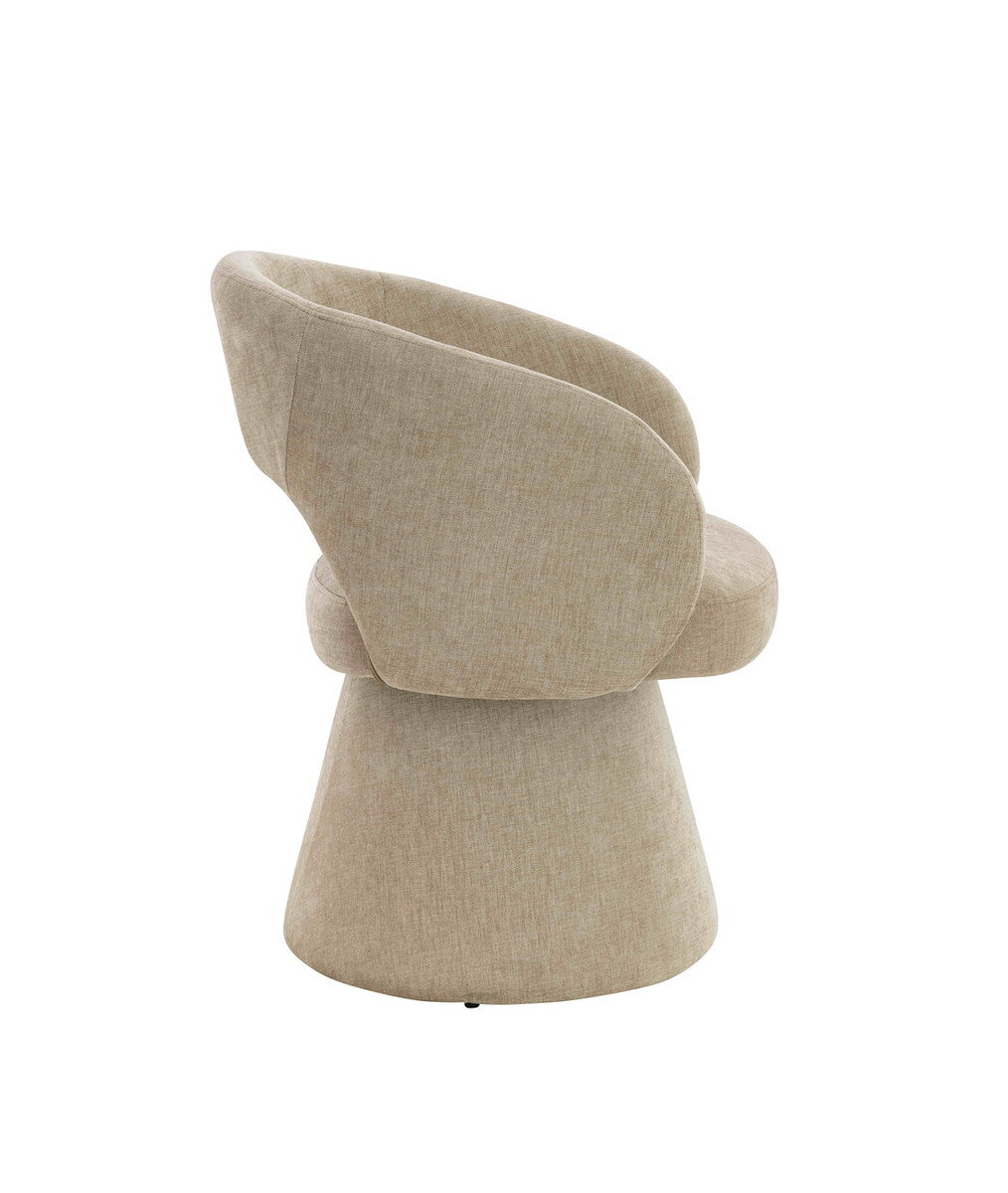 Maxwell Stone Fabric Curved Accent Ã‚Â Dining Chair - Image 3