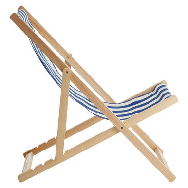 Beauport Navy And White Deck Chair
