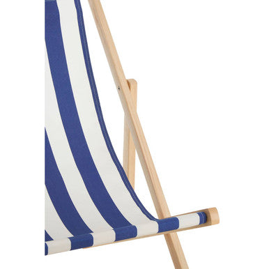 Beauport Navy And White Deck Chair